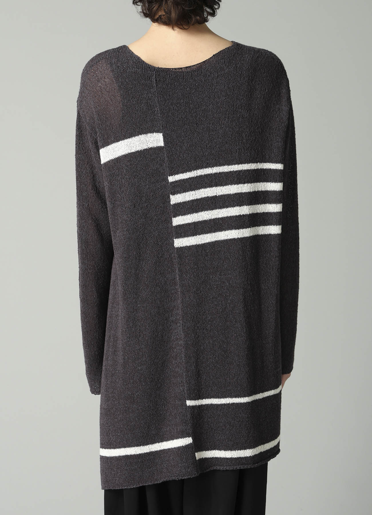 PLATING STRIPE PATTERN ST PATTERN PULLOVER