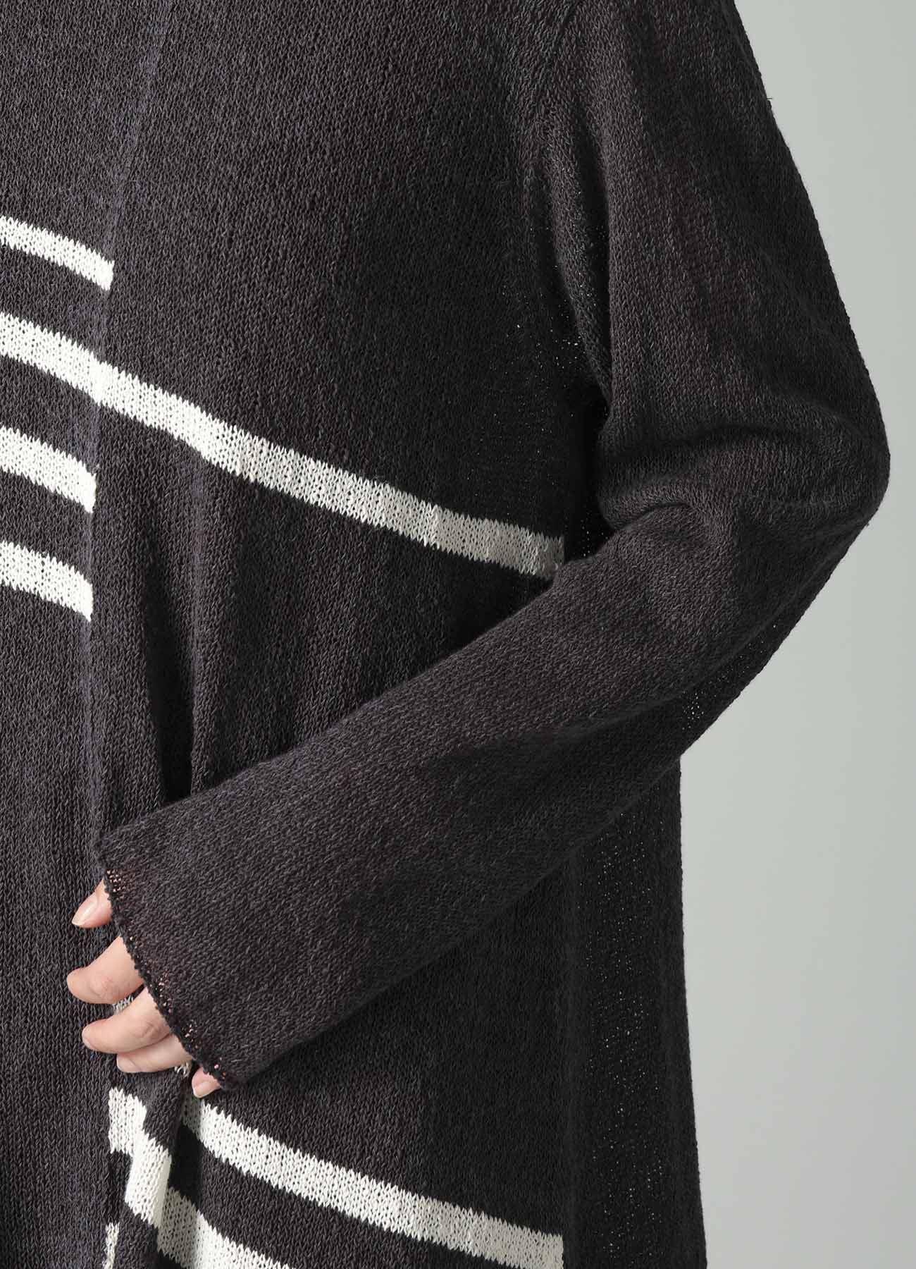 PLATING STRIPE PATTERN ST PATTERN PULLOVER