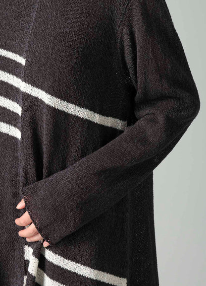 PLATING STRIPE PATTERN ST PATTERN PULLOVER