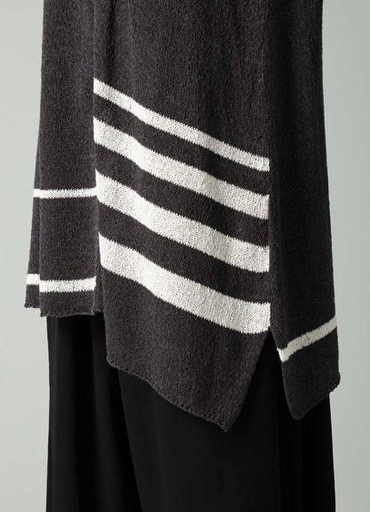 PLATING STRIPE PATTERN ST PATTERN PULLOVER