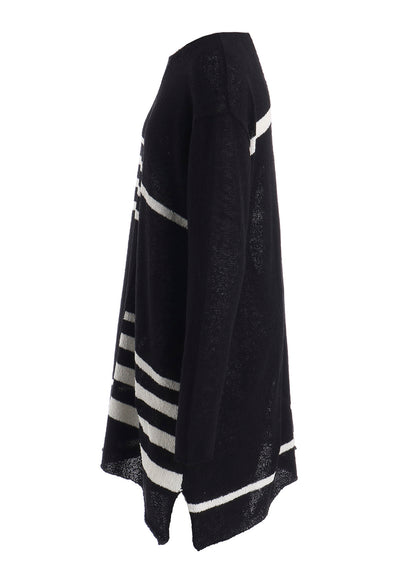 PLATING STRIPE PATTERN ST PATTERN PULLOVER
