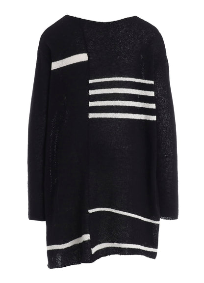 PLATING STRIPE PATTERN ST PATTERN PULLOVER