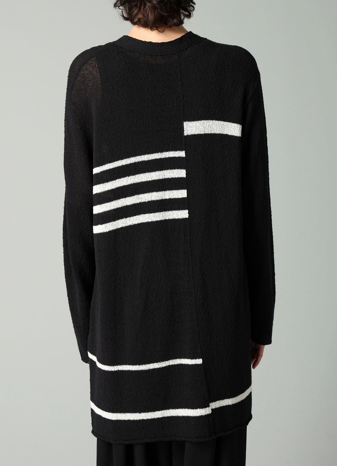 PLATING STRIPE PATTERN ST PATTERN CARDIGAN