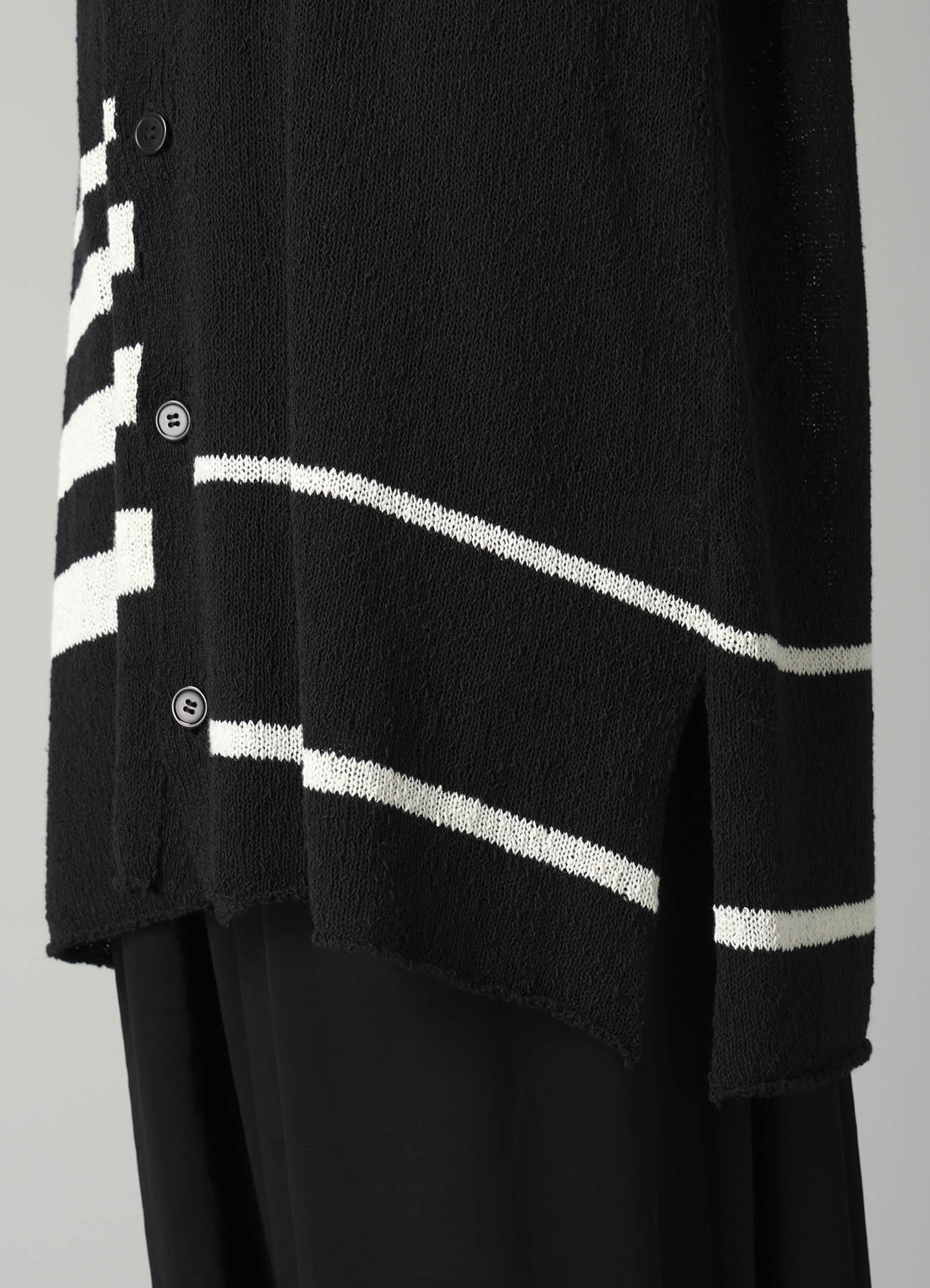 PLATING STRIPE PATTERN ST PATTERN CARDIGAN