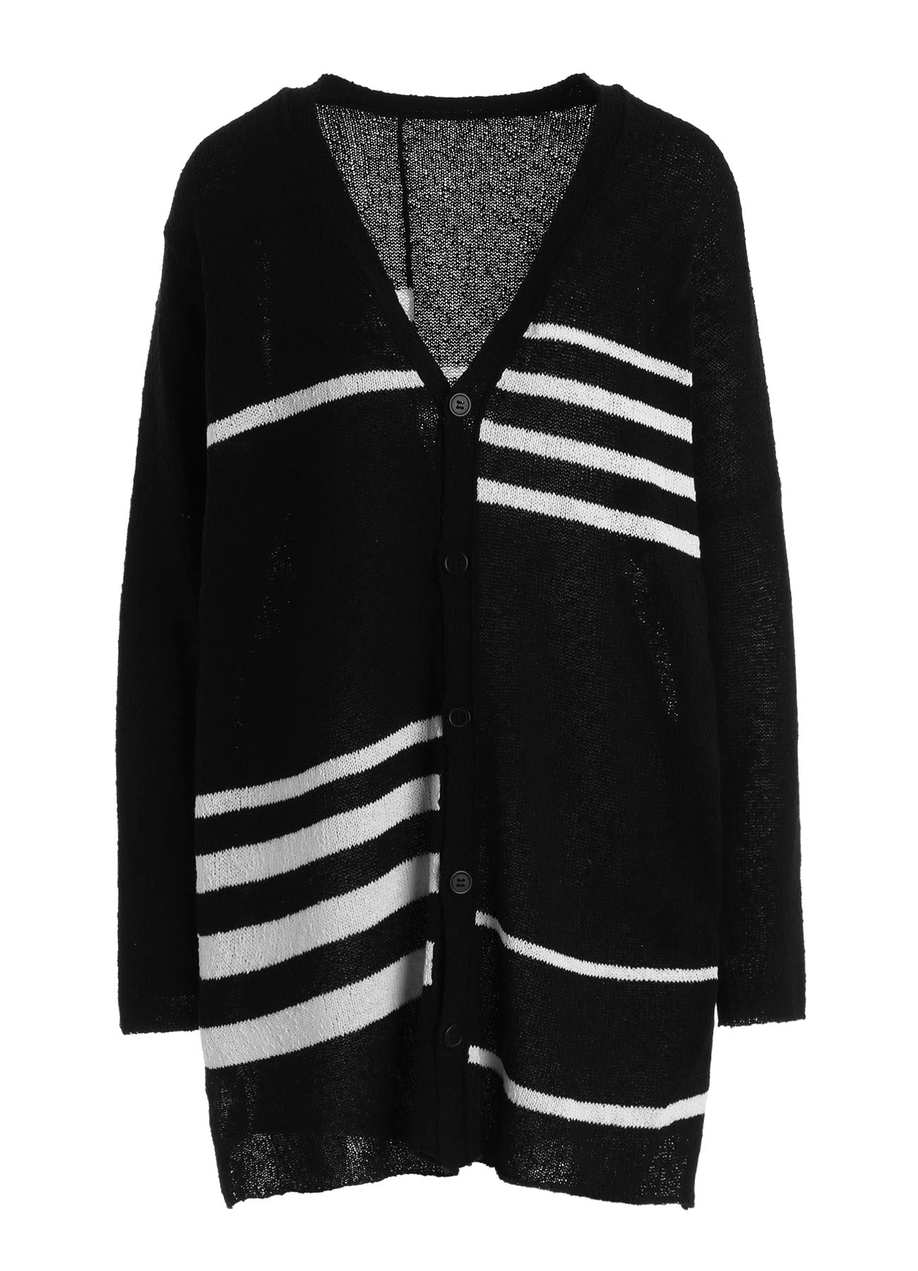 PLATING STRIPE PATTERN ST PATTERN CARDIGAN