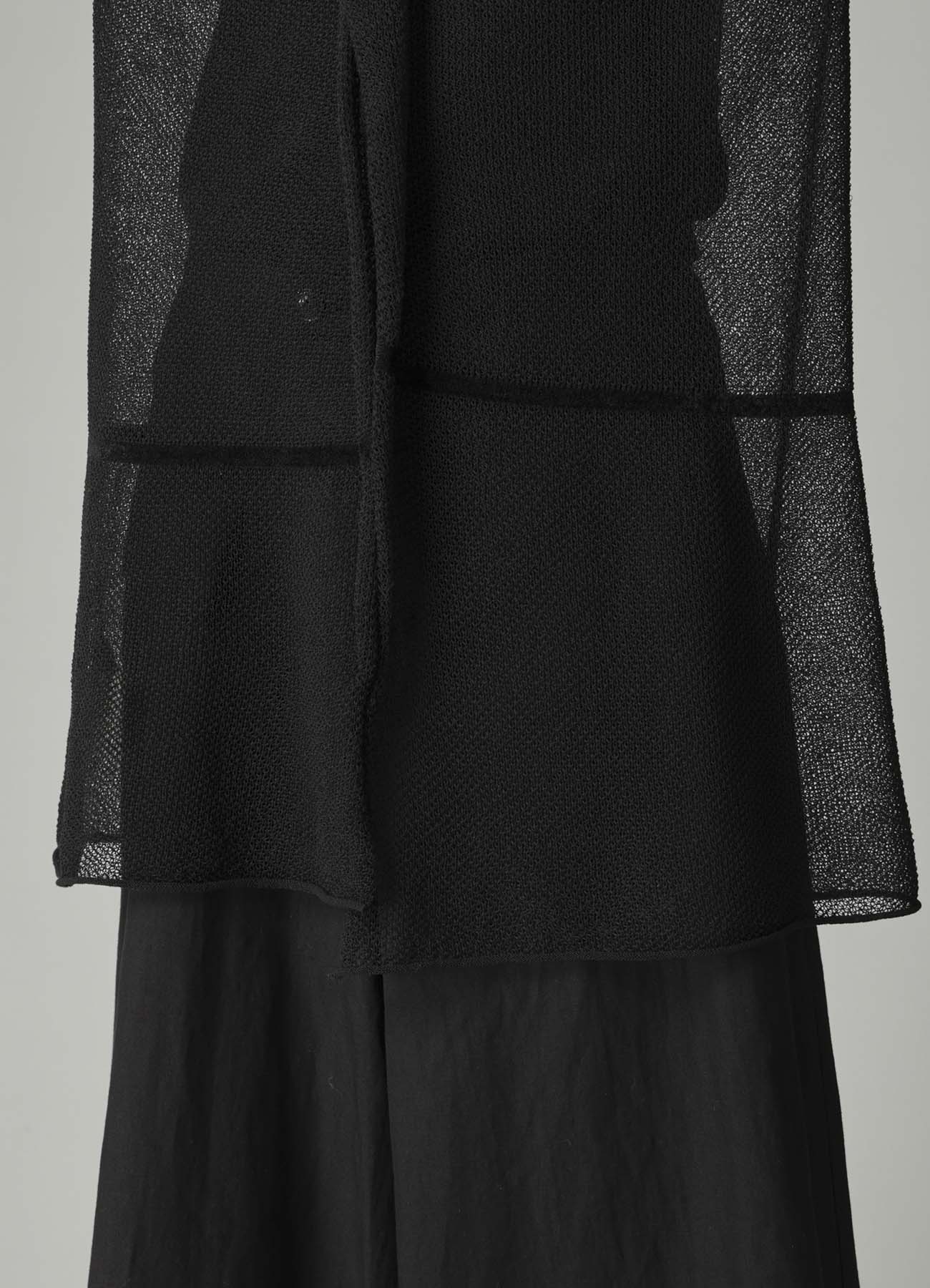 TUCK STITCH DRAPED PULLOVER