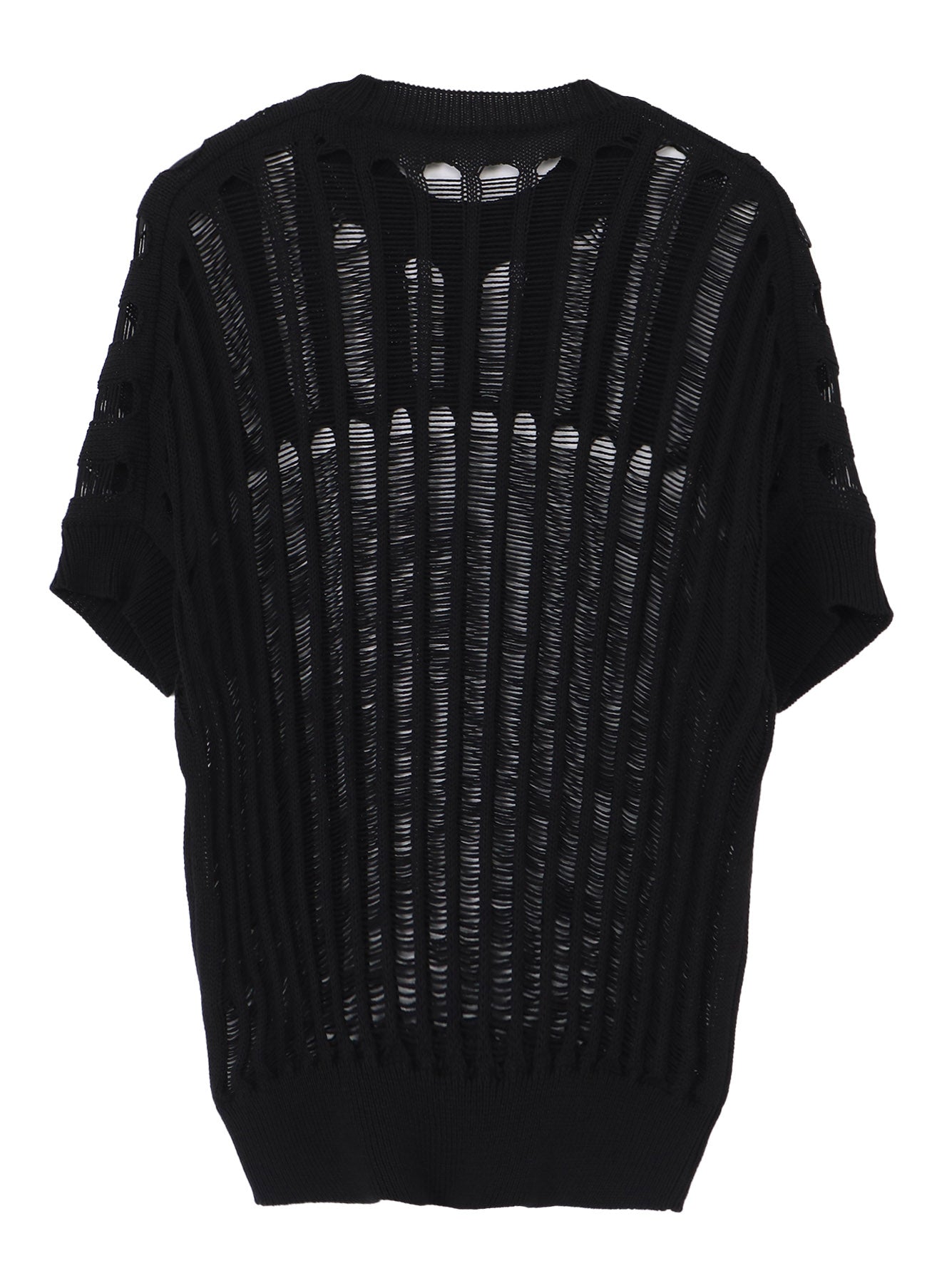 OFFSET PATTERN SHORT SLV PULLOVER