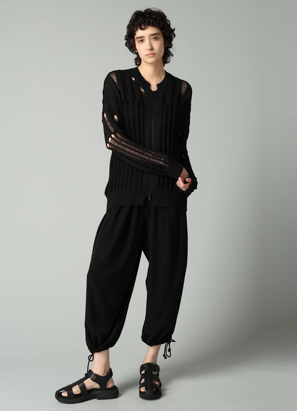 OFFSET PATTERN KNIT BLOUSON