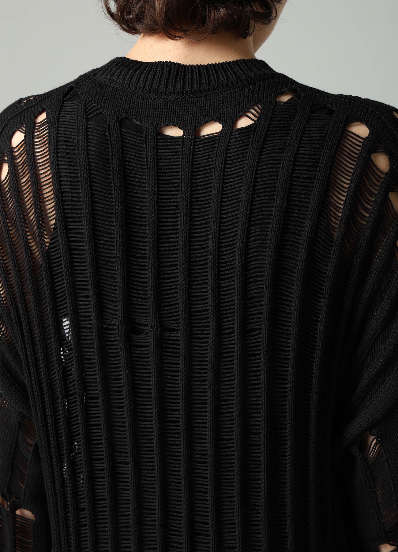 OFFSET PATTERN KNIT BLOUSON