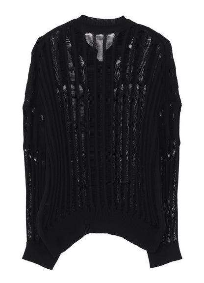 OFFSET PATTERN KNIT BLOUSON