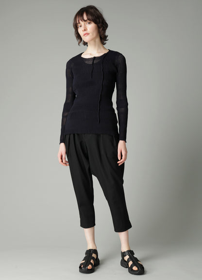 RIB TUCK D ROUND NECK PO