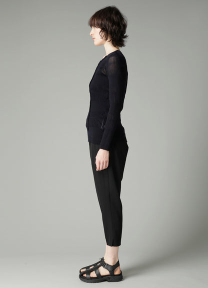 RIB TUCK D ROUND NECK PO