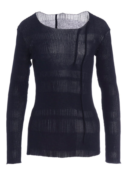 RIB TUCK D ROUND NECK PO