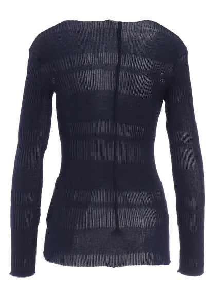 RIB TUCK D ROUND NECK PO