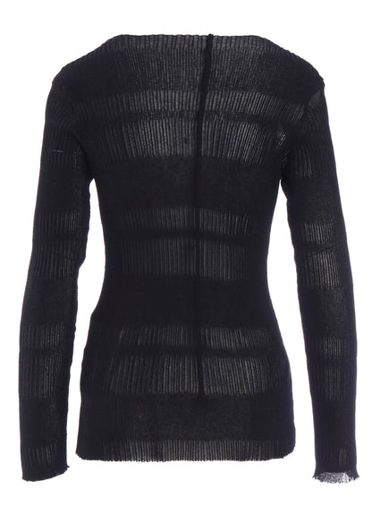 RIB TUCK D ROUND NECK PO