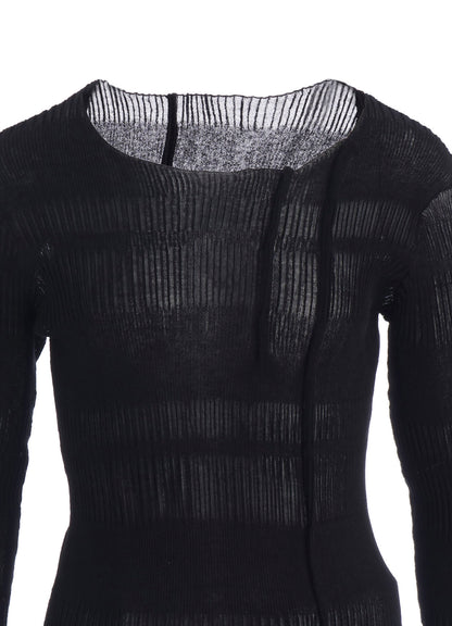 RIB TUCK D ROUND NECK PO