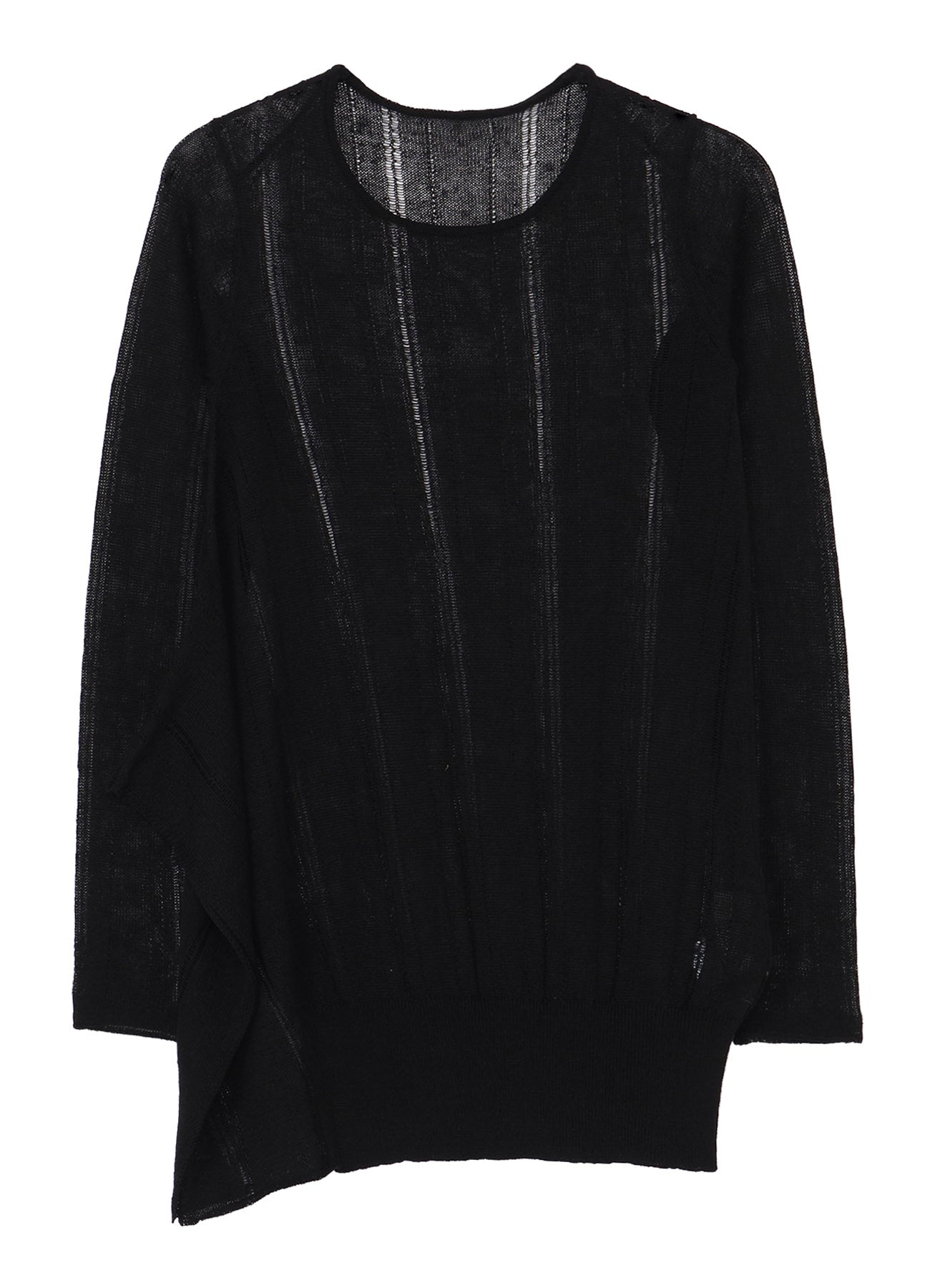 STRIPE PATTERN ASM KNIT PULLOVER