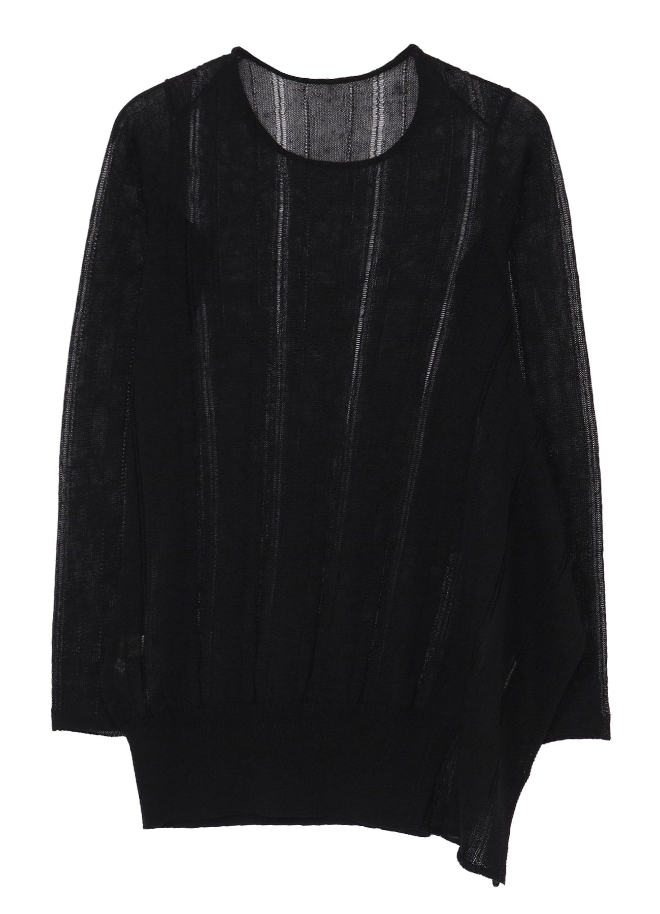 STRIPE PATTERN ASM KNIT PULLOVER