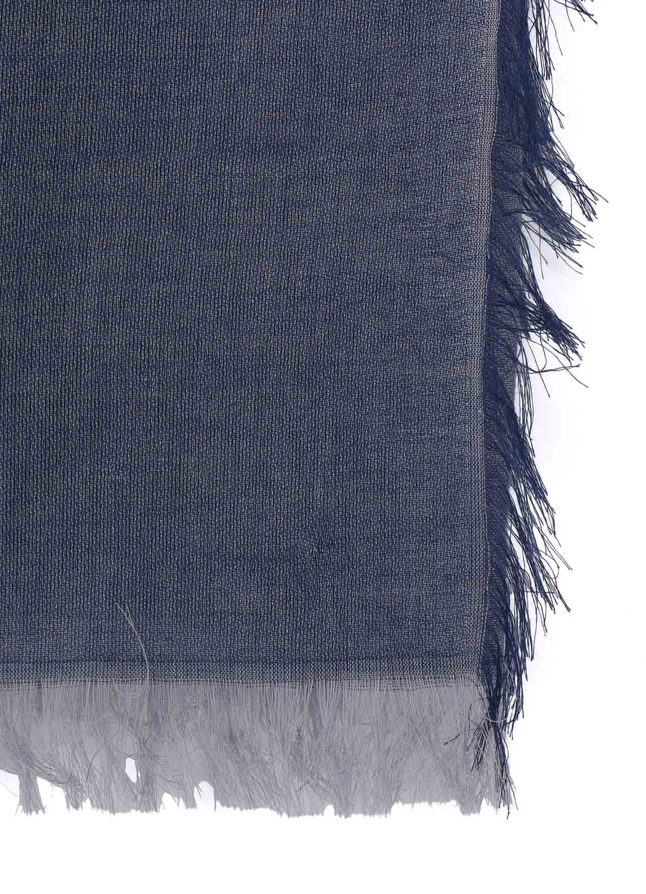 Yohji Yamamoto ストール グレー&ブルー COTTON JACQUARD SIGNATURE STOLE – THE SHOP YOHJI YAMAMOTO