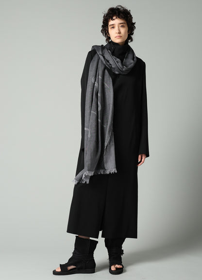 COTTON JACQUARD SIGNATURE STOLE