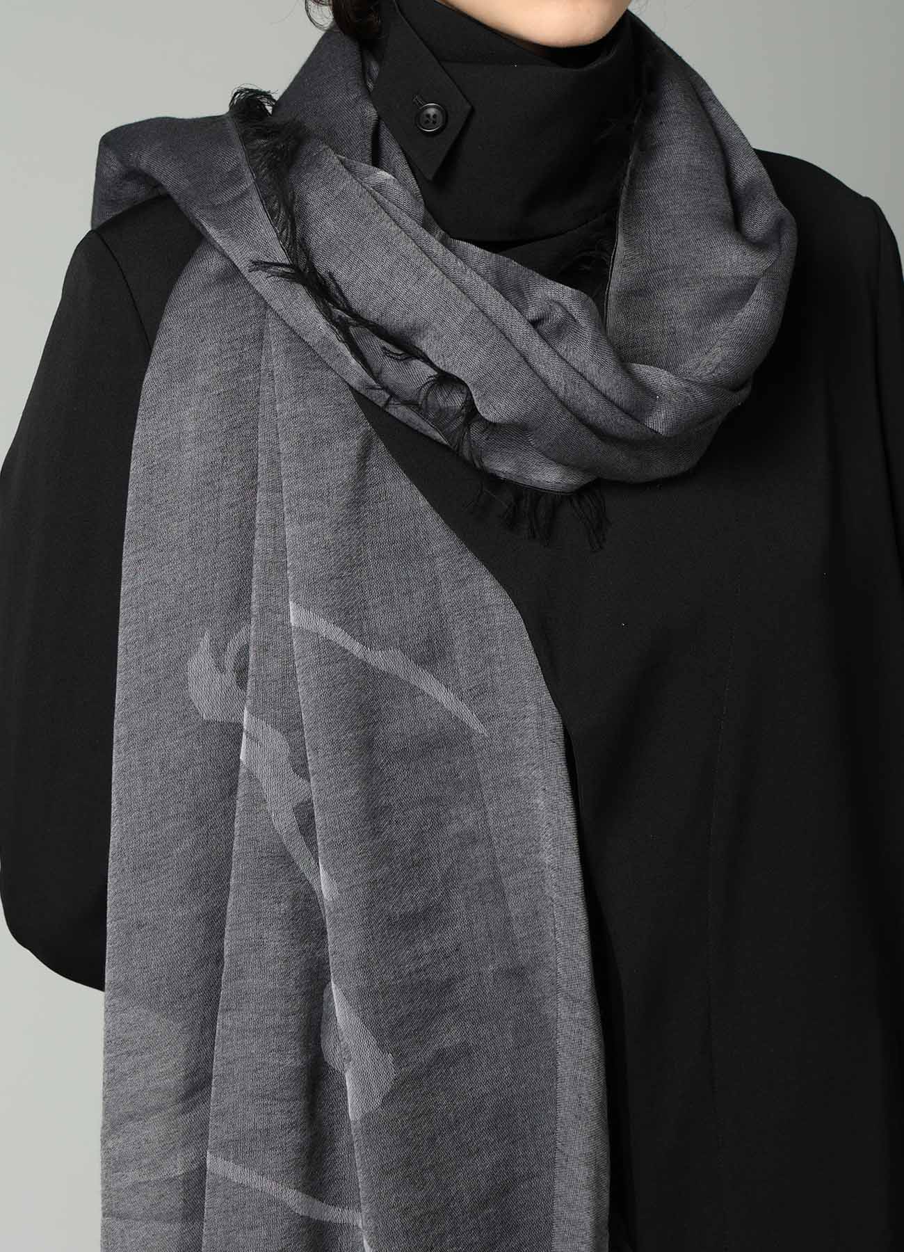 COTTON JACQUARD SIGNATURE STOLE