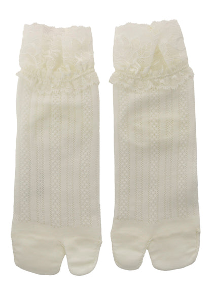 MESH/LACE LACE TABI SOCKS