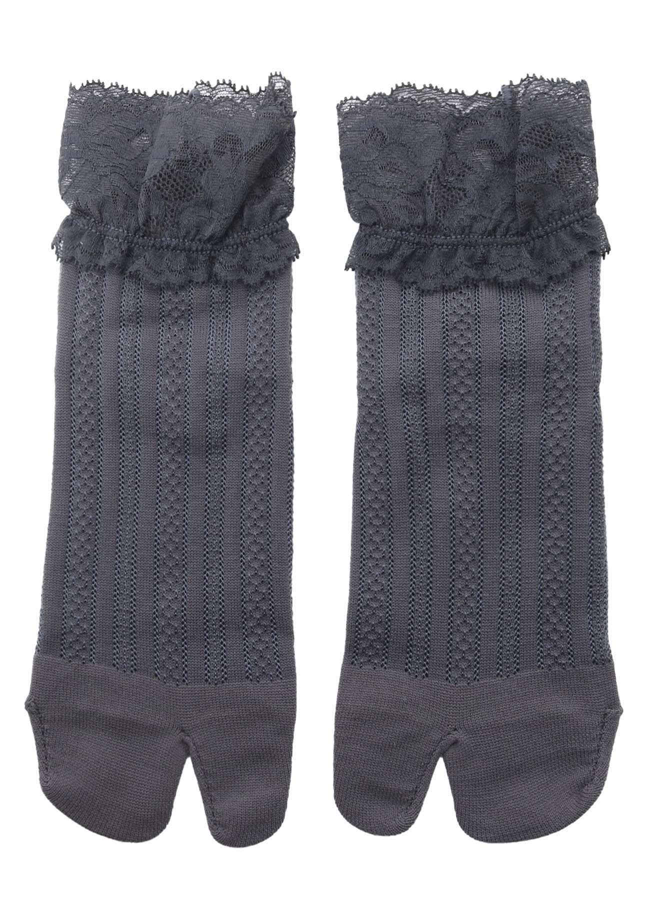 MESH/LACE LACE TABI SOCKS
