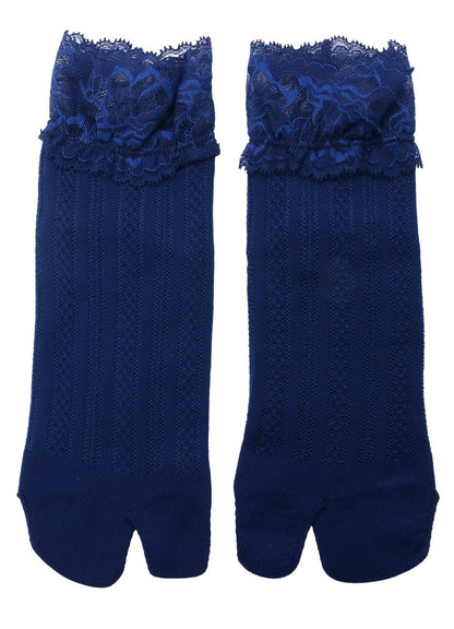 MESH/LACE LACE TABI SOCKS