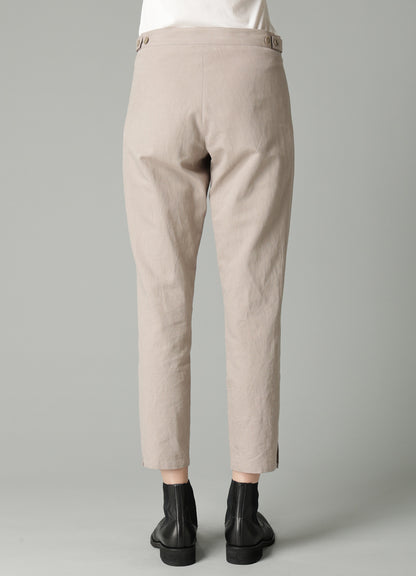C/Li POPLIN STRAIGHT SLIM PANTS