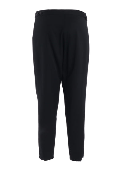 GABARDINE STRAIGHT SLIM PANTS