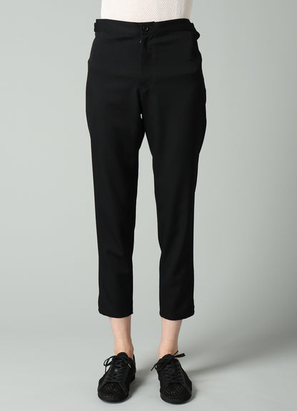 GABARDINE STRAIGHT SLIM PANTS