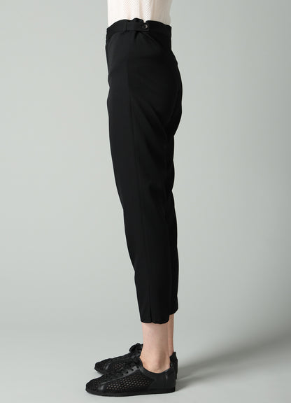 GABARDINE STRAIGHT SLIM PANTS