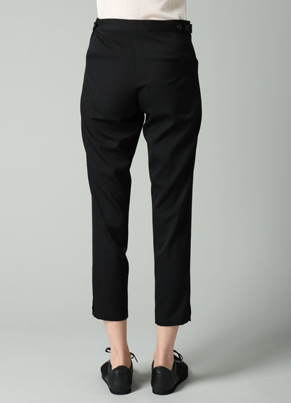 GABARDINE STRAIGHT SLIM PANTS