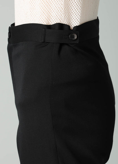 GABARDINE STRAIGHT SLIM PANTS