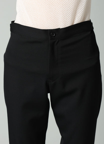 GABARDINE STRAIGHT SLIM PANTS