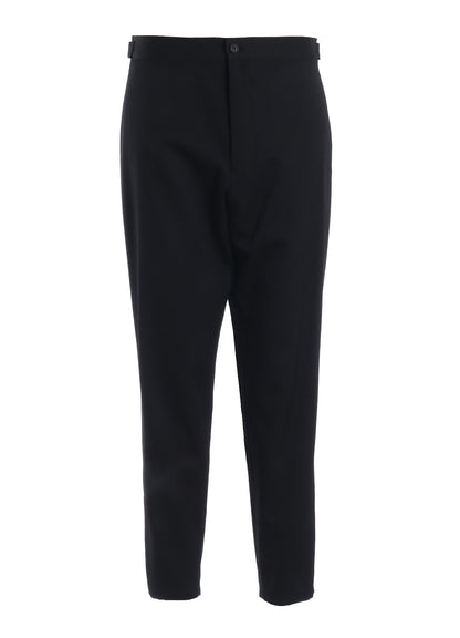 GABARDINE STRAIGHT SLIM PANTS