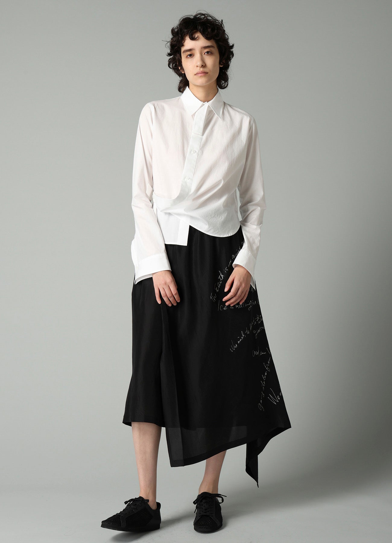 MESSAGE PT 2 DRAPED SKIRT PANTS