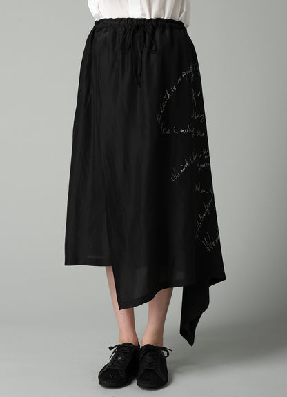 MESSAGE PT 2 DRAPED SKIRT PANTS