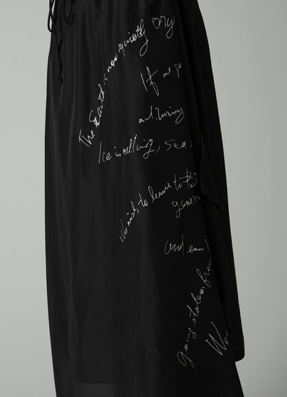 MESSAGE PT 2 DRAPED SKIRT PANTS