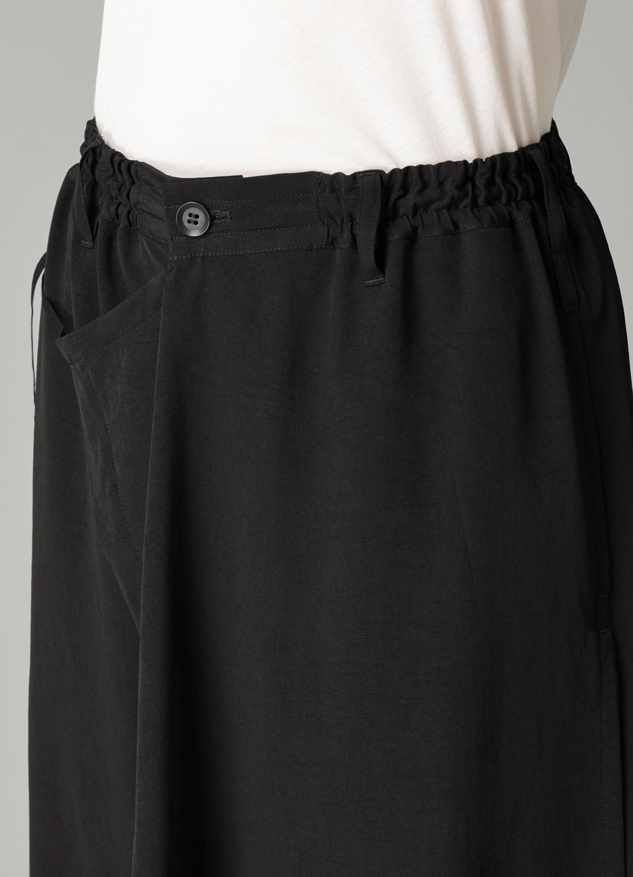 Ta/Pe CREPE DE CHINE WRAP PANTS – THE SHOP YOHJI YAMAMOTO