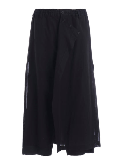 VISCOSE TWILL WRAP PANTS