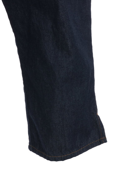 8OZ BIO DENIM SLIM BELTED POINT PANTS