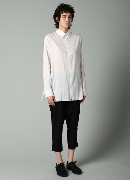 8OZ BIO DENIM SLIM BELTED POINT PANTS