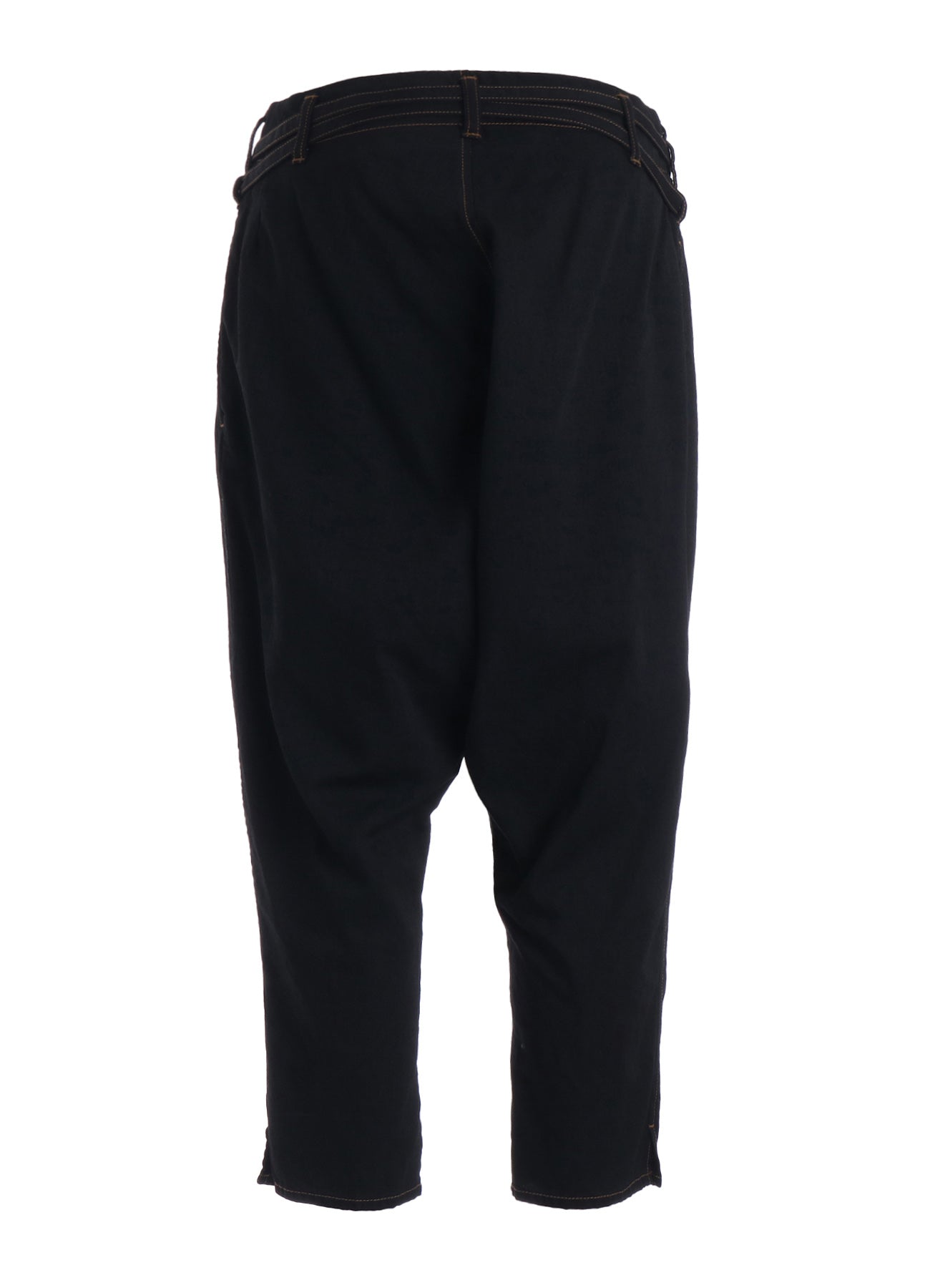 8OZ BIO DENIM SLIM BELTED POINT PANTS