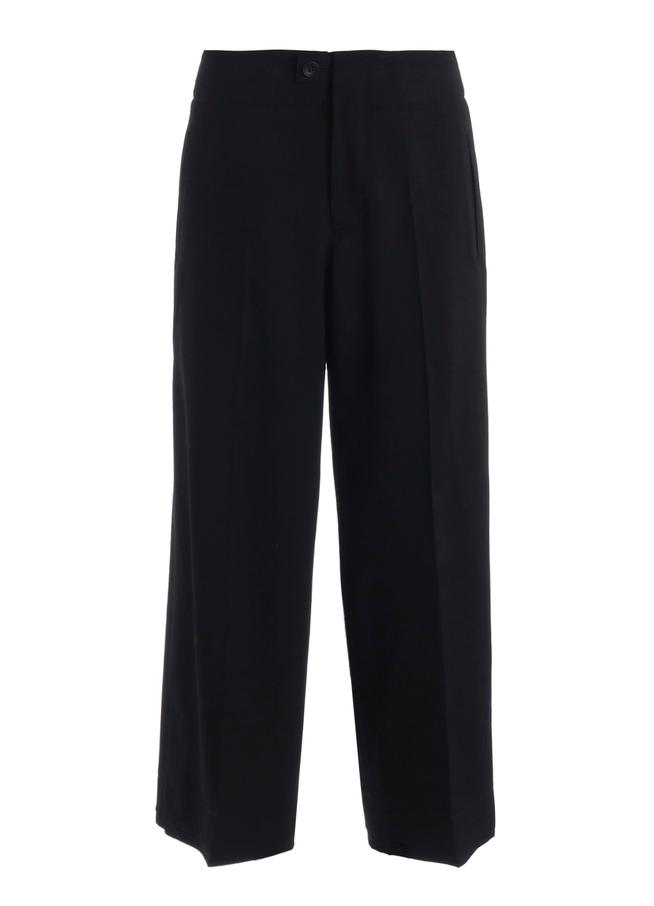 WOOL GABARDINE WIDE PANTS