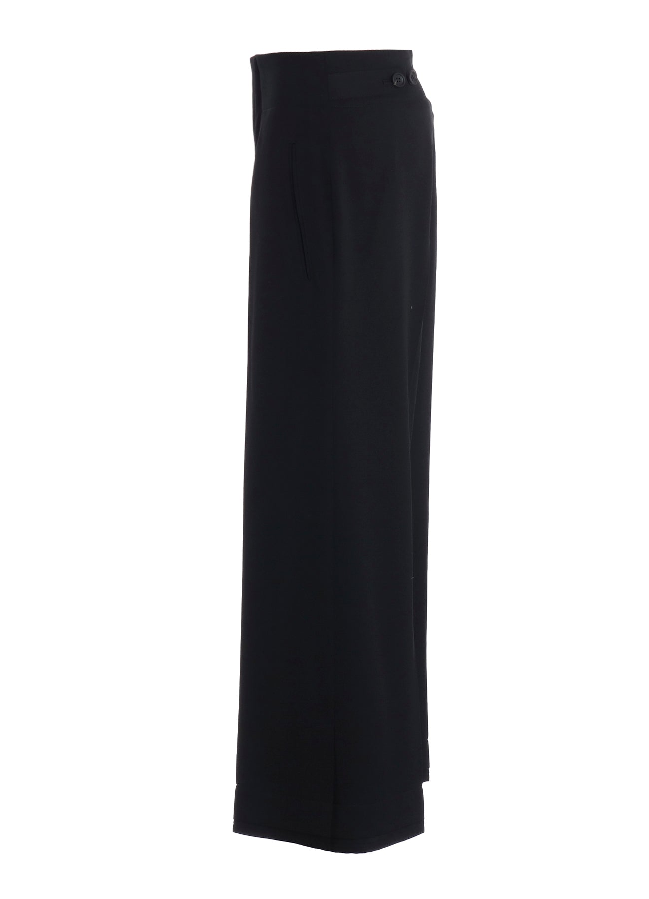 WOOL GABARDINE WIDE PANTS