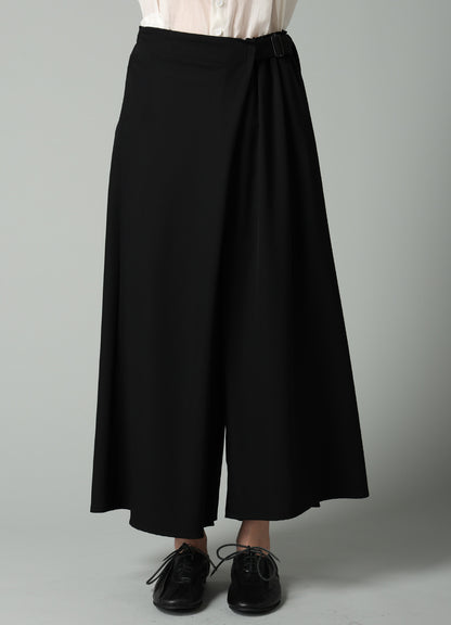 GABARDINE R WRAP SKIRT PANTS B