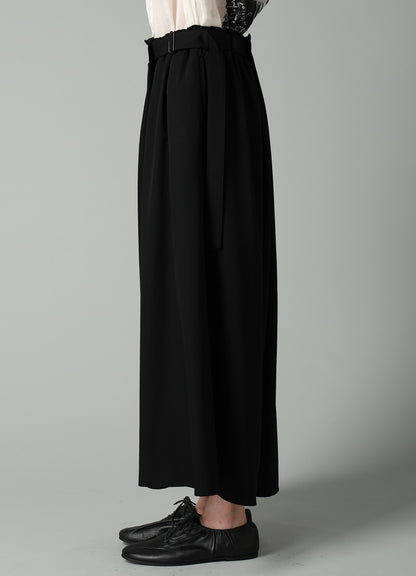 GABARDINE R WRAP SKIRT PANTS B