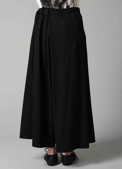 GABARDINE R WRAP SKIRT PANTS B