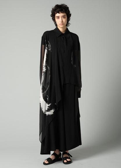 Ta/Pe CREPE DE CHINE FLARE PANTS